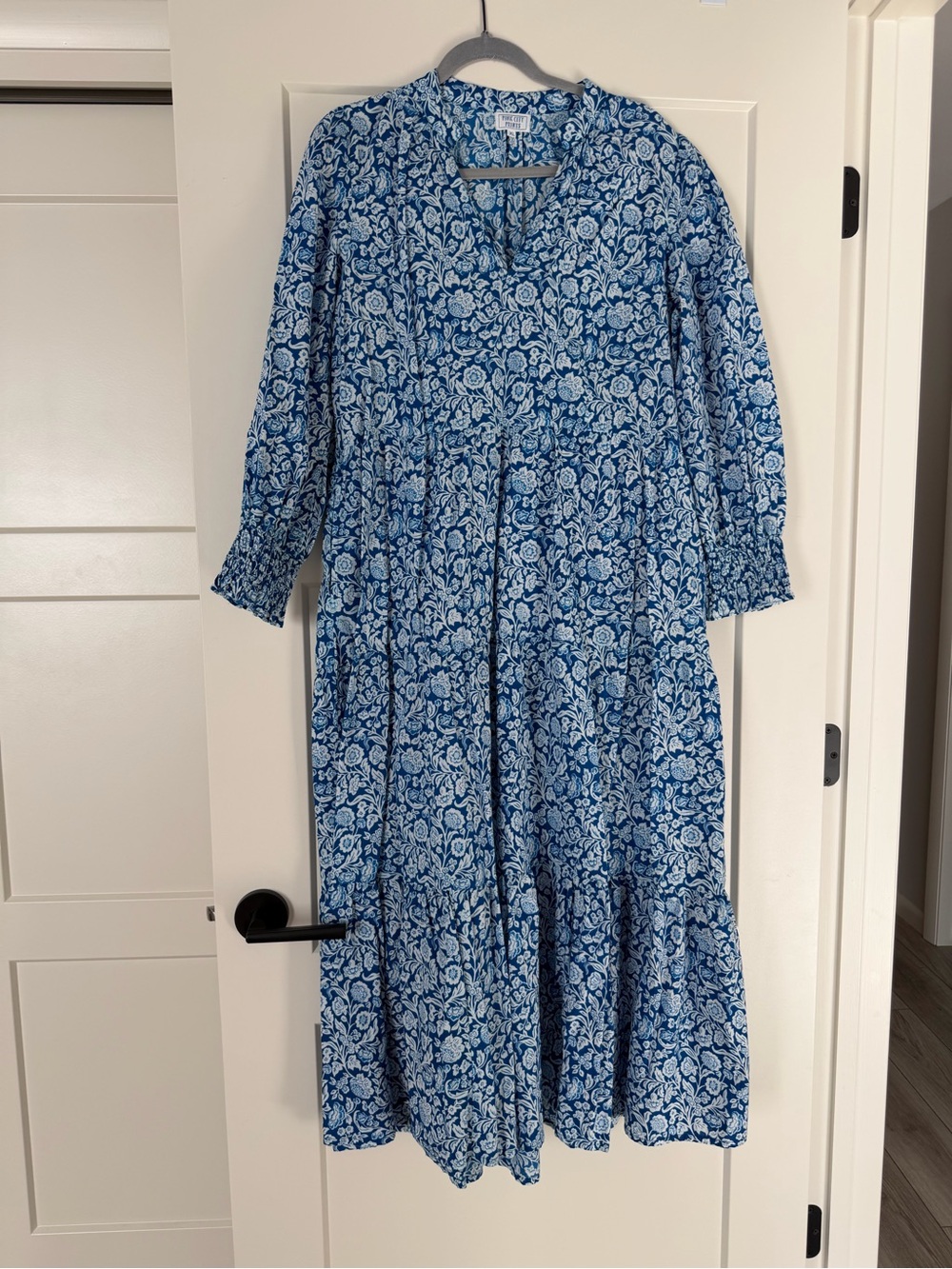 Blue Pink City Prints block print dress